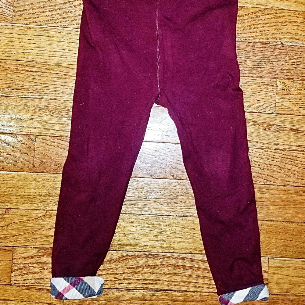 Adorable Burberry Pants- Burgundy